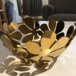 Golden tone bowl